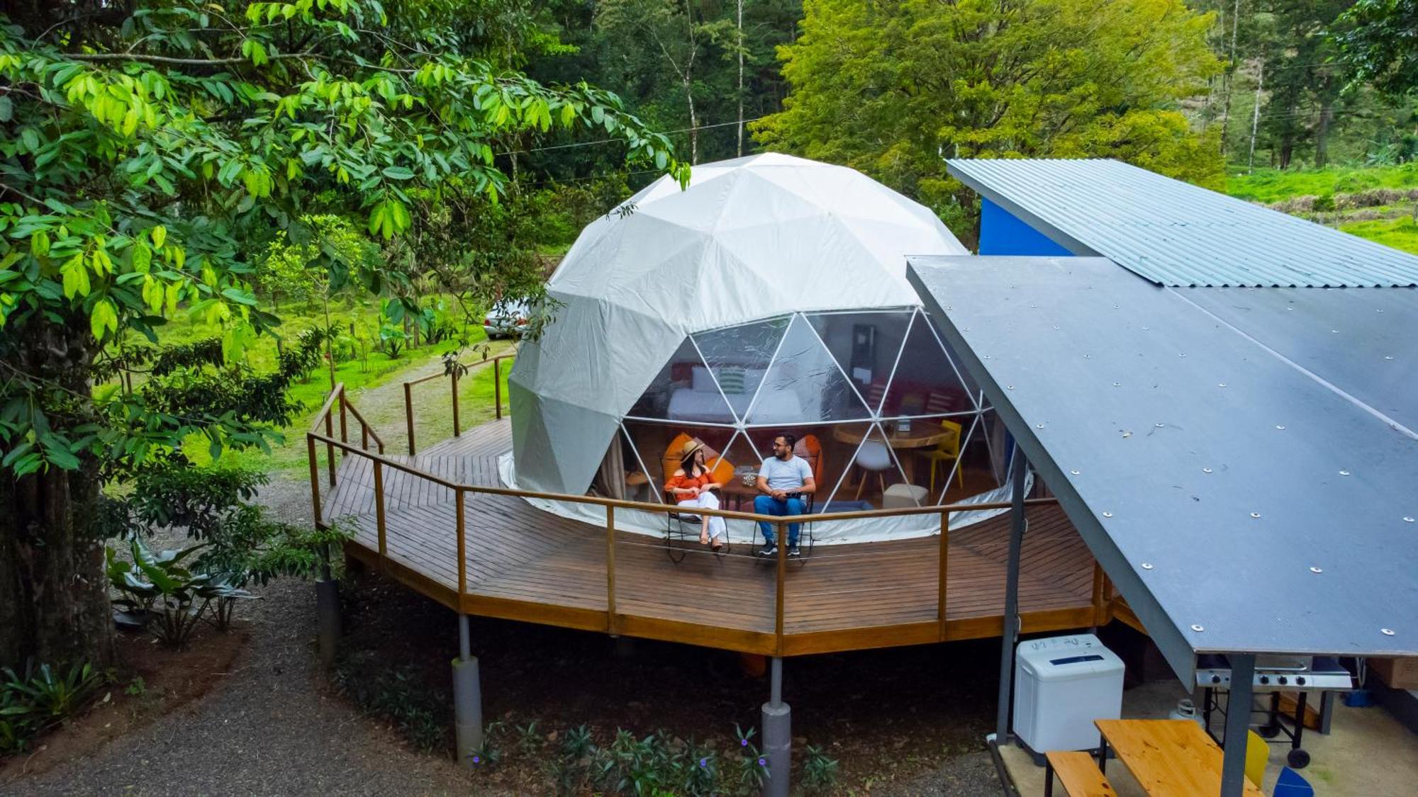 Bitzu Dome-Bijagua Riverside Glamping Экстерьер фото